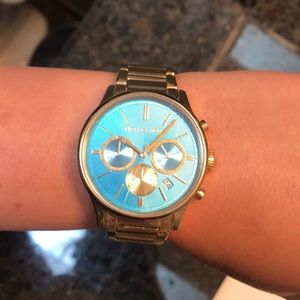 Michael Kors Gold / Teal Watch